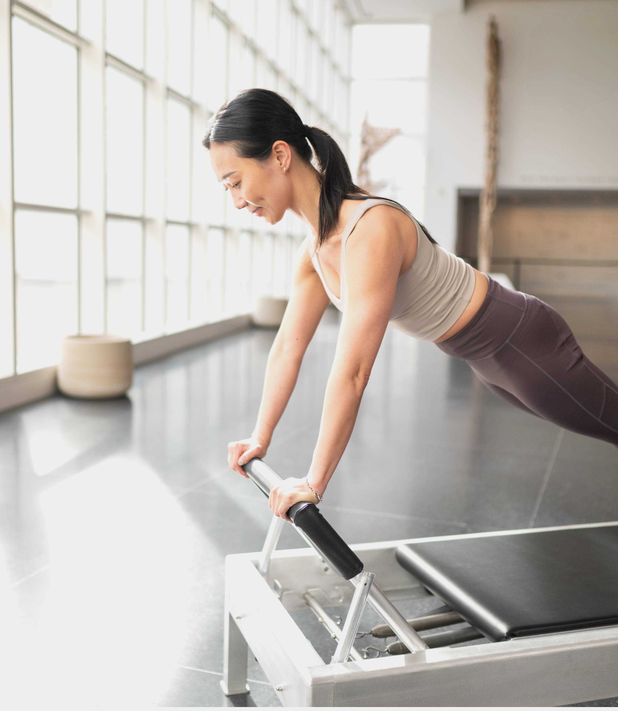 Contrology Reformer in use