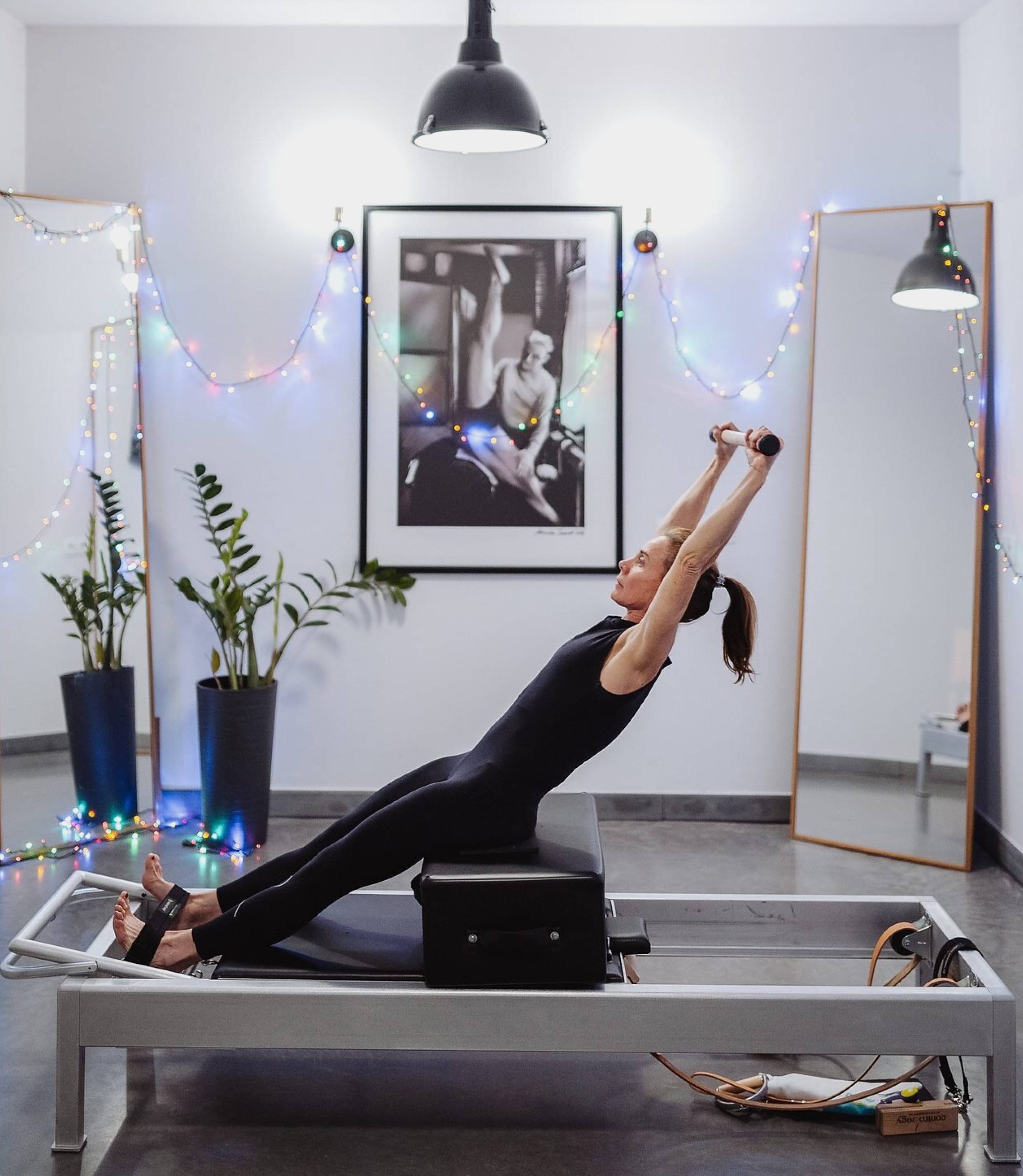 Contrology Reformer in use
