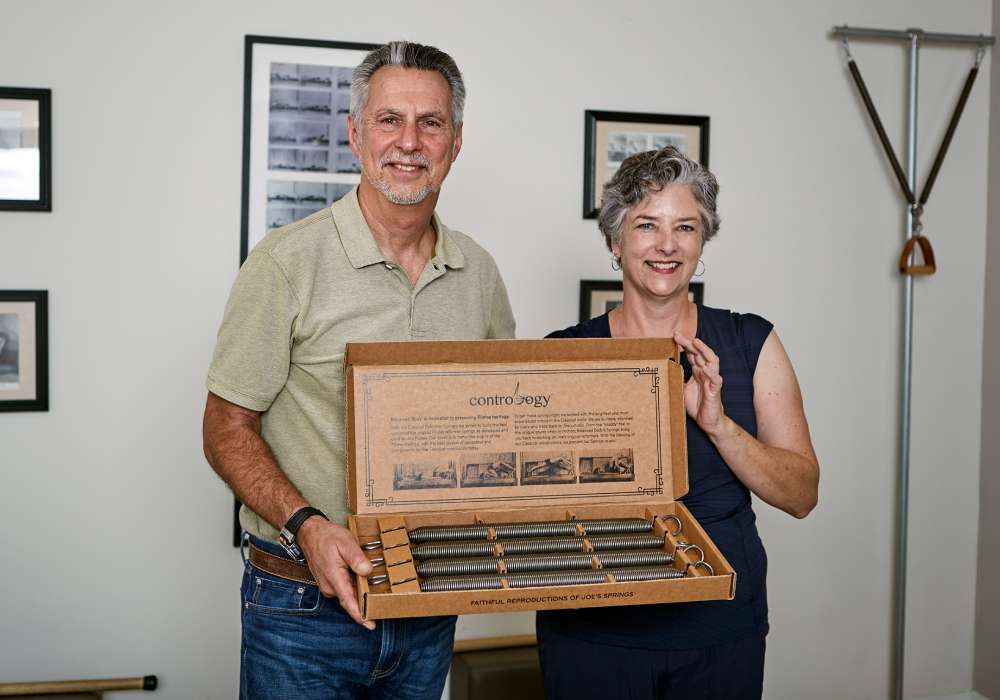 Ken Endelman and Kren Frischmann holding springs