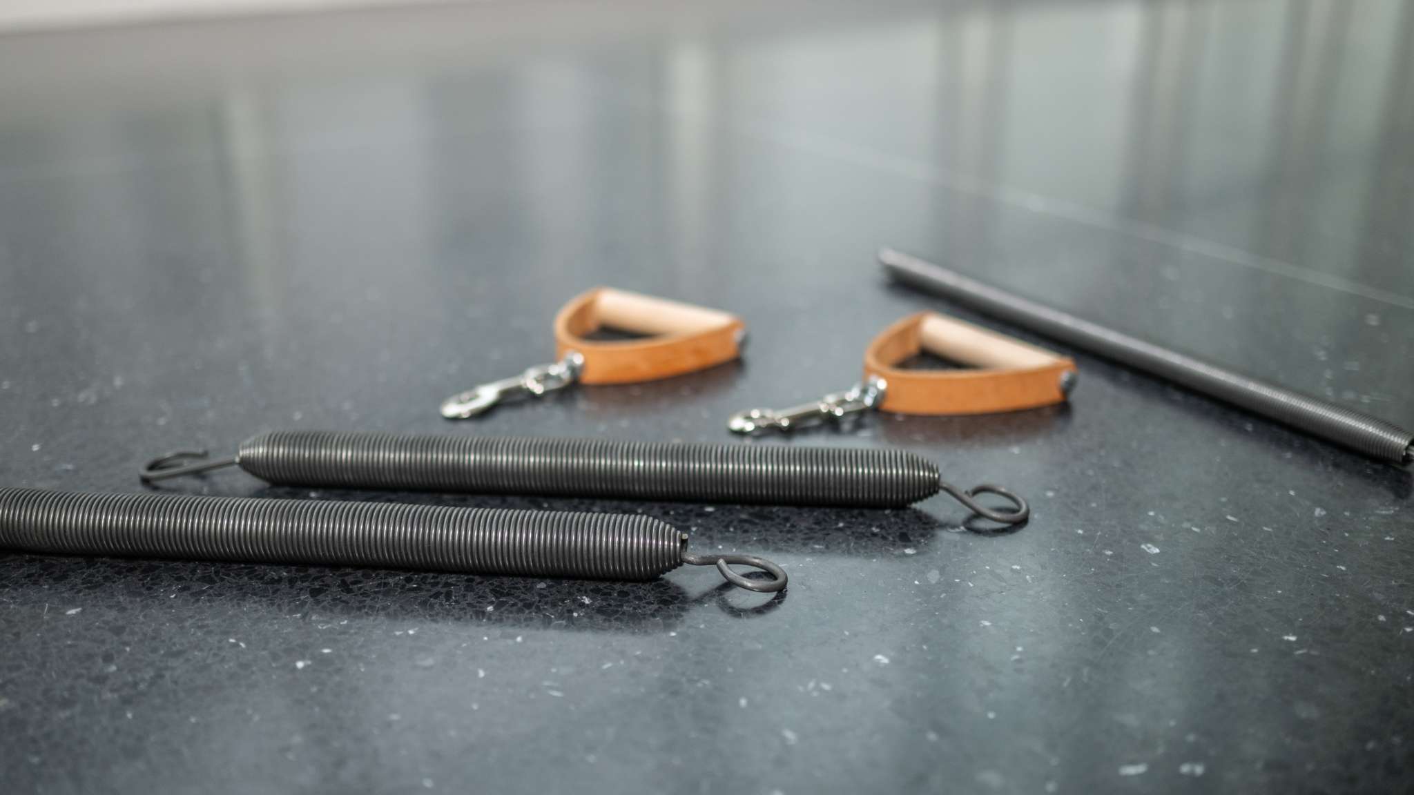 springs and handles on ground