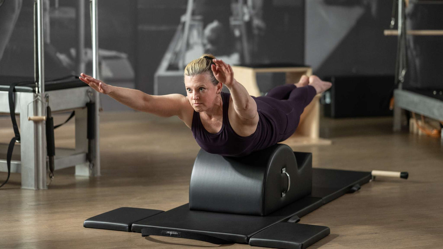 woman in swan on spine corrector