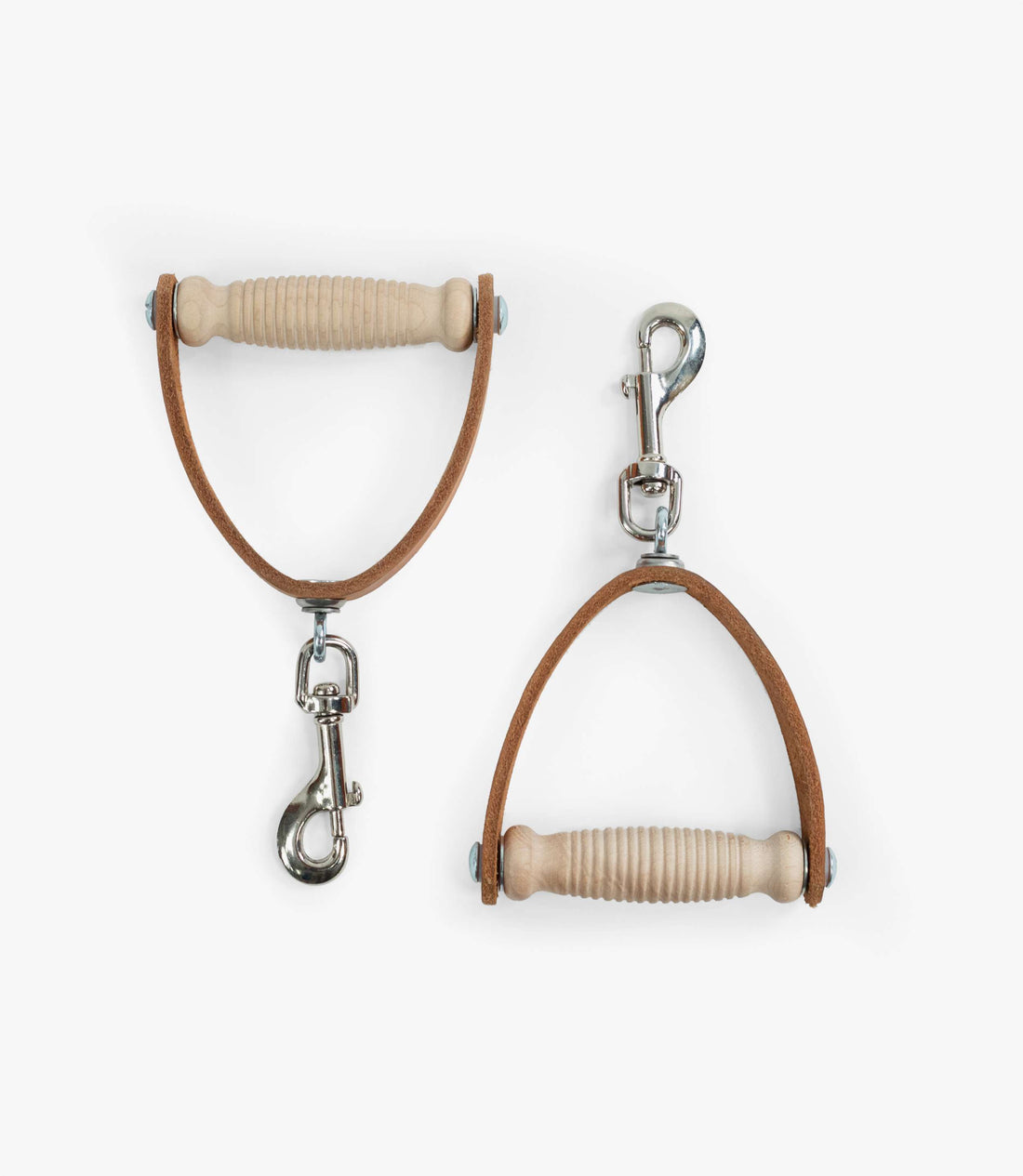 Contoured Leather Handles for Arm Chair and Ped-o-Pul