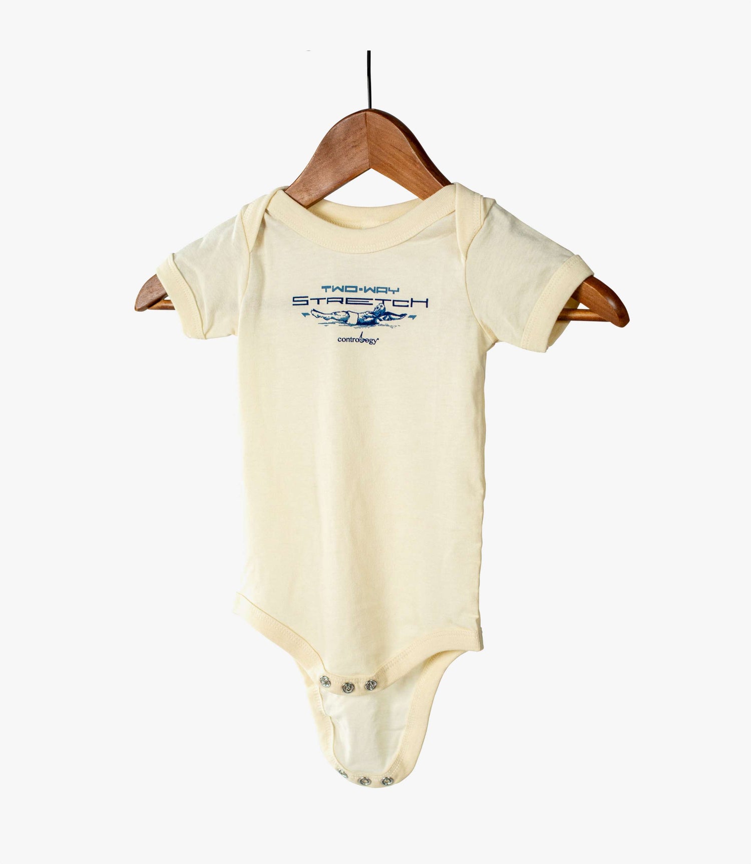 two-way stretch baby onesie